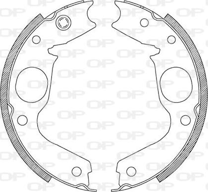 Open Parts BSA2076.00 - Bremžu loku komplekts ps1.lv