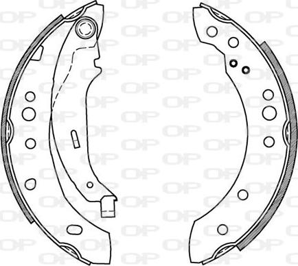 Open Parts BSA2078.00 - Bremžu loku komplekts ps1.lv