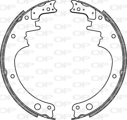 Open Parts BSA2072.00 - Bremžu loku komplekts ps1.lv