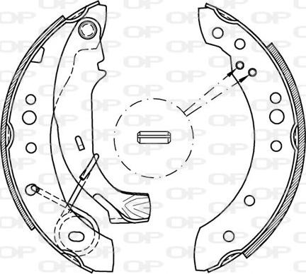 Open Parts BSA2077.00 - Bremžu loku komplekts ps1.lv