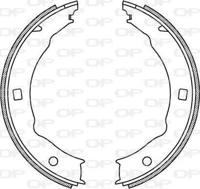 Open Parts BSA2199.00 - Bremžu loku komplekts ps1.lv