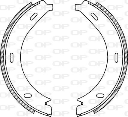 Open Parts BSA2195.00 - Bremžu loku komplekts ps1.lv