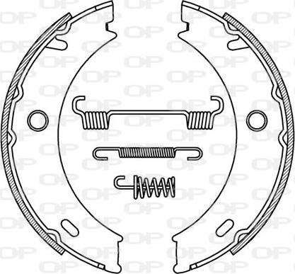 Open Parts BSA2196.00 - Bremžu loku komplekts ps1.lv