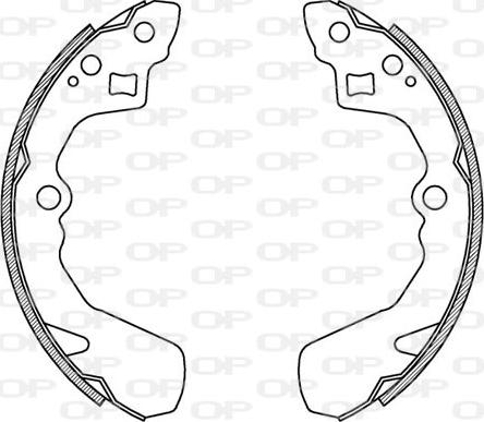 Open Parts BSA2145.00 - Bremžu loku komplekts ps1.lv