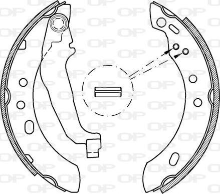 Open Parts BSA2146.00 - Bremžu loku komplekts ps1.lv