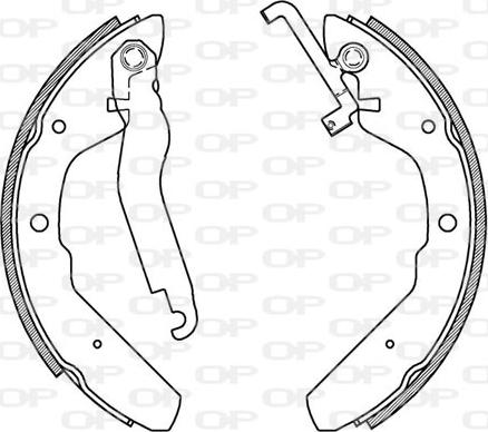 Open Parts BSA2154.00 - Bremžu loku komplekts ps1.lv