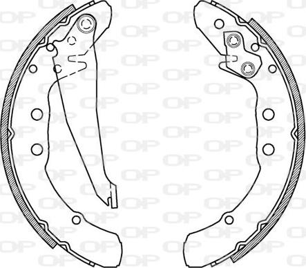 Open Parts BSA2150.00 - Bremžu loku komplekts ps1.lv