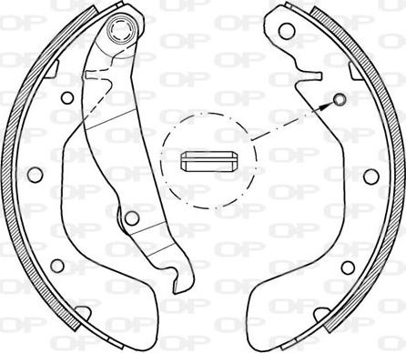 Open Parts BSA2151.00 - Bremžu loku komplekts ps1.lv