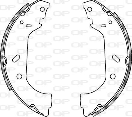 Open Parts BSA2158.00 - Bremžu loku komplekts ps1.lv