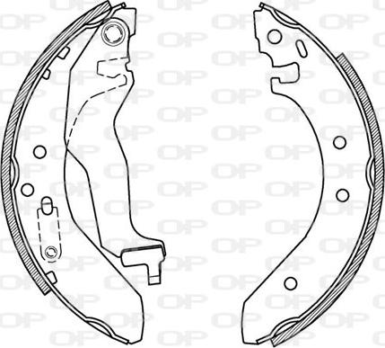 Open Parts BSA2152.00 - Bremžu loku komplekts ps1.lv