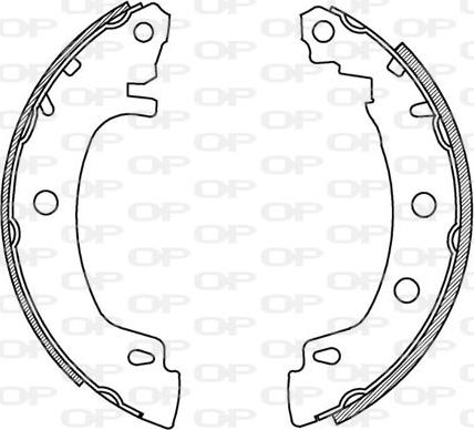 Open Parts BSA2157.00 - Bremžu loku komplekts ps1.lv