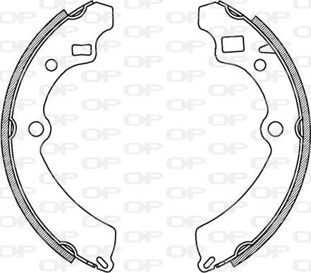 Open Parts BSA2164.00 - Bremžu loku komplekts ps1.lv