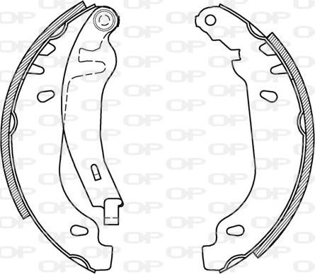 Open Parts BSA2165.00 - Bremžu loku komplekts ps1.lv