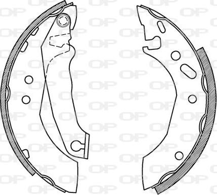 Open Parts BSA2166.00 - Bremžu loku komplekts ps1.lv