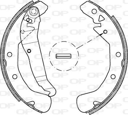 Open Parts BSA2162.00 - Bremžu loku komplekts ps1.lv