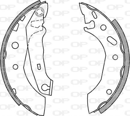 Open Parts BSA2167.00 - Bremžu loku komplekts ps1.lv