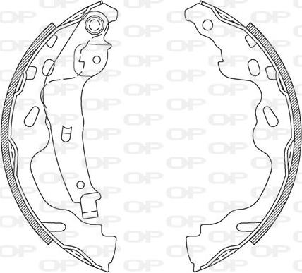 Open Parts BSA2104.00 - Bremžu loku komplekts ps1.lv