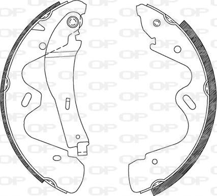 Open Parts BSA2100.00 - Bremžu loku komplekts ps1.lv