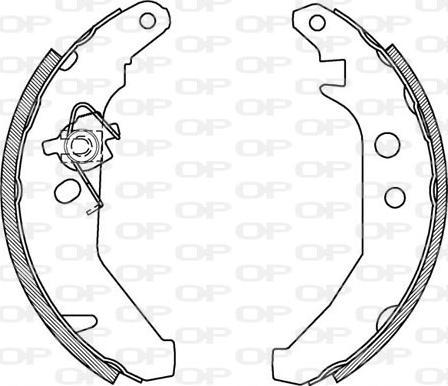 Open Parts BSA2101.00 - Bremžu loku komplekts ps1.lv