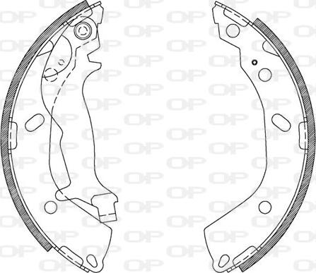 Open Parts BSA2108.00 - Bremžu loku komplekts ps1.lv