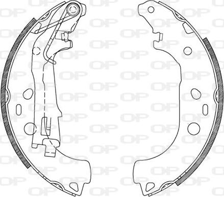 Open Parts BSA2115.00 - Bremžu loku komplekts ps1.lv