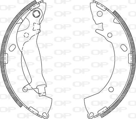 Open Parts BSA2113.00 - Bremžu loku komplekts ps1.lv