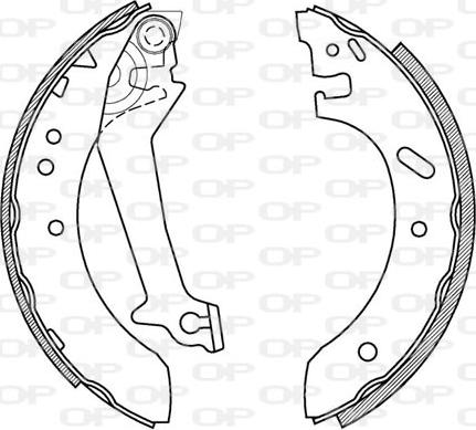 Open Parts BSA2180.00 - Bremžu loku komplekts ps1.lv