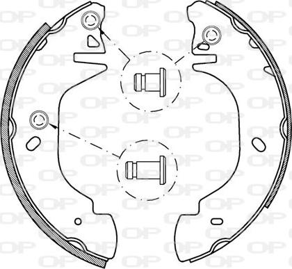 Open Parts BSA2134.00 - Bremžu loku komplekts ps1.lv