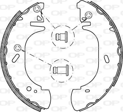 Open Parts BSA2135.00 - Bremžu loku komplekts ps1.lv