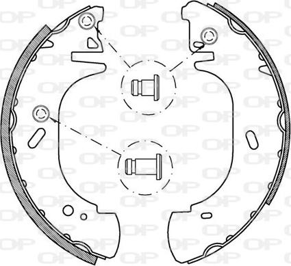 Open Parts BSA2136.00 - Bremžu loku komplekts ps1.lv