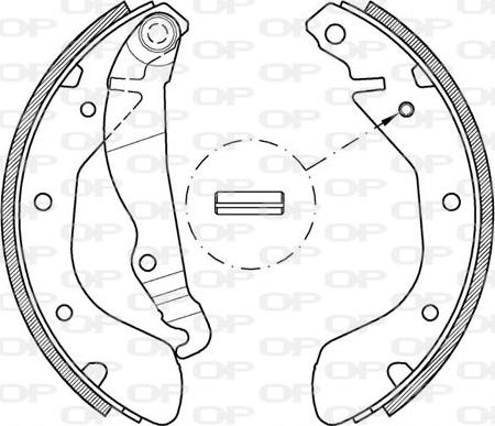 Open Parts BSA2138.00 - Bremžu loku komplekts ps1.lv