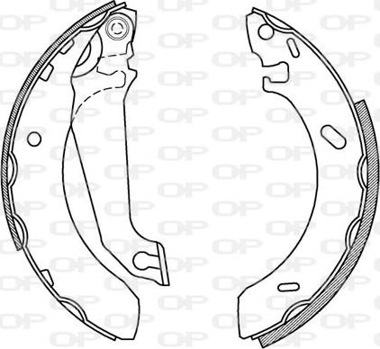 Open Parts BSA2133.00 - Bremžu loku komplekts ps1.lv