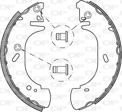 Open Parts BSA2137.00 - Bremžu loku komplekts ps1.lv