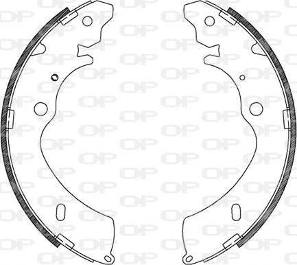 Open Parts BSA2124.00 - Bremžu loku komplekts ps1.lv