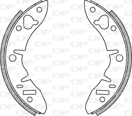 Open Parts BSA2123.00 - Bremžu loku komplekts ps1.lv