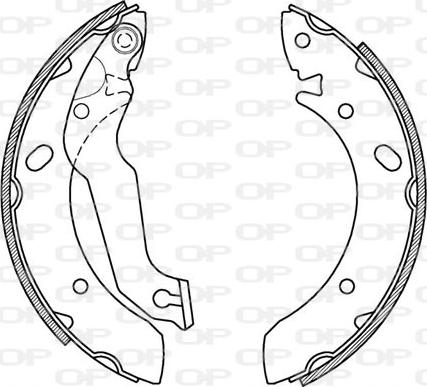 Open Parts BSA2174.00 - Bremžu loku komplekts ps1.lv