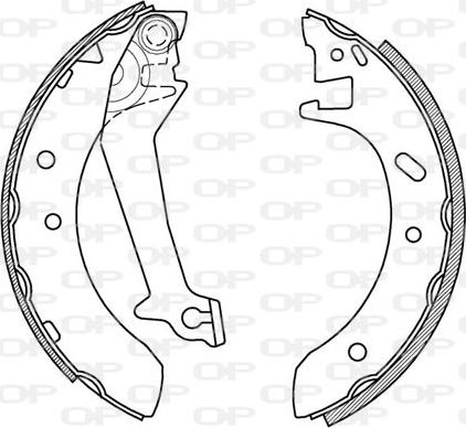 Open Parts BSA2170.00 - Bremžu loku komplekts ps1.lv