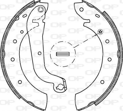 Open Parts BSA2172.00 - Bremžu loku komplekts ps1.lv