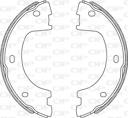 Open Parts BSA2244.00 - Bremžu loku komplekts ps1.lv