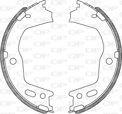 Open Parts BSA2248.00 - Bremžu loku komplekts ps1.lv