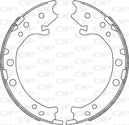 Open Parts BSA2243.00 - Bremžu loku komplekts ps1.lv