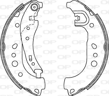 Open Parts BSA2258.00 - Bremžu loku komplekts ps1.lv