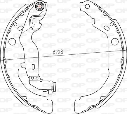 Open Parts BSA2264.00 - Bremžu loku komplekts ps1.lv