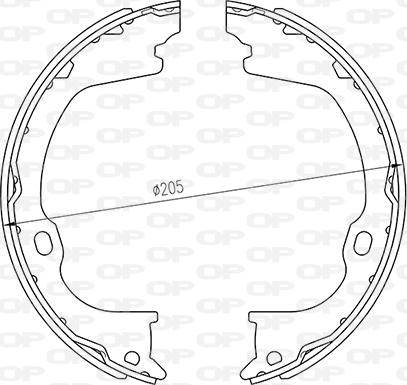 Open Parts BSA2263.00 - Bremžu loku komplekts ps1.lv