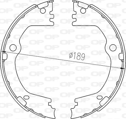 Open Parts BSA2267.00 - Bremžu loku komplekts ps1.lv