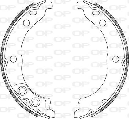 Open Parts BSA2206.00 - Bremžu loku komplekts ps1.lv