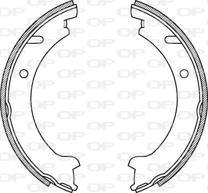 Open Parts BSA2203.00 - Bremžu loku komplekts ps1.lv