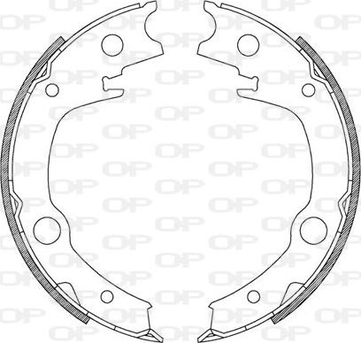 Open Parts BSA2207.00 - Bremžu loku komplekts ps1.lv