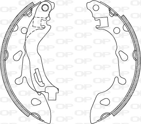 Open Parts BSA2235.00 - Bremžu loku komplekts ps1.lv