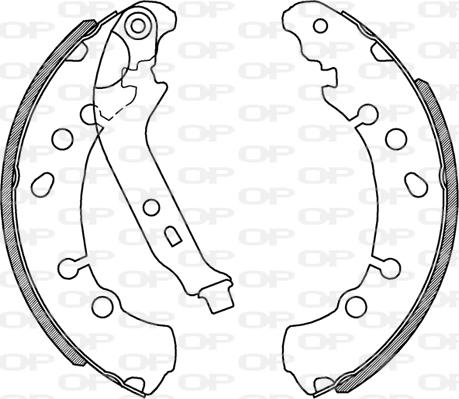 Open Parts BSA2230.00 - Bremžu loku komplekts ps1.lv